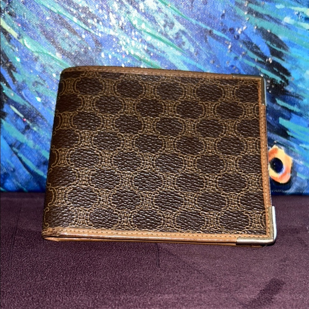 Vintage Celine Bifold Signature Wallet